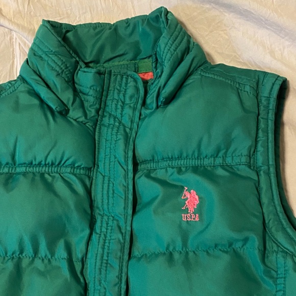 Polo Green Puffer Vest - Picture 2 of 5
